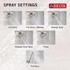 imageDelta Faucet Saylor 3Setting Brushed Nickel Shower System Including Shower Head Handheld Shower Shower Handle Shower Diverter and Shower Valve Kit Delta Shower Trim Kit Stainless