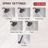 imageDelta Faucet Saylor 3Setting Matte Black Shower System Including Shower Head Handheld Shower Shower Handle Shower Diverter and Shower Valve Kit Delta Shower Trim Kit Matte Black