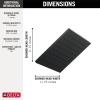 imageDelta Faucet SingleSpray Raincan Shower Head Black Shower Head Rainfall Shower Head Square Shower Head Metal Shower Head 175 GPM Flow Rate Water Saving Shower Head Matte Black 52159BL