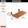 imageDelta Faucet Steam System Wall Mounted FoldUp Wood Seat Brushed Nickel Foldable Shower Seat Lumicoat Stainless 5SESBS6SSPR