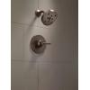 imageDelta Faucet Trinsic 14 Series SingleFunction Shower Faucet Set SingleSpray H2Okinetic Shower Head Gold Shower Faucet Delta Shower Trim Kit Champagne Bronze T14259CZ Valve Not Included