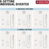 imageDelta Faucet Trinsic 6Setting Matte Black Shower System Including Matte Black Shower Head Handheld Shower Body Sprays Shower Handle Shower Diverter and Shower Valve Kit Matte Black