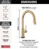 imageDelta Faucet Trinsic Touch Kitchen Faucet with Touchless Technology Kitchen Faucet with Pull Down Sprayer Chrome Kitchen Sink Faucet Touchless Kitchen Faucet Chrome 9159TLDSTChampagne Bronze