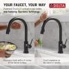 imageDelta Faucet Trinsic Touch Kitchen Faucet with Touchless Technology Kitchen Faucet with Pull Down Sprayer Chrome Kitchen Sink Faucet Touchless Kitchen Faucet Chrome 9159TLDSTMatte Black