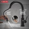 imageDelta Faucet Trinsic Touch Kitchen Faucet with Touchless Technology Kitchen Faucet with Pull Down Sprayer Chrome Kitchen Sink Faucet Touchless Kitchen Faucet Chrome 9159TLDSTMatte Black