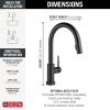 imageDelta Faucet Trinsic Touch Kitchen Faucet with Touchless Technology Kitchen Faucet with Pull Down Sprayer Chrome Kitchen Sink Faucet Touchless Kitchen Faucet Chrome 9159TLDSTMatte Black