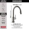 imageDelta Faucet Trinsic Touch Kitchen Faucet with Touchless Technology Kitchen Faucet with Pull Down Sprayer Chrome Kitchen Sink Faucet Touchless Kitchen Faucet Chrome 9159TLDSTBlack Stainless