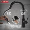 imageDelta Faucet Trinsic Touch Kitchen Faucet with Touchless Technology Kitchen Faucet with Pull Down Sprayer Chrome Kitchen Sink Faucet Touchless Kitchen Faucet Chrome 9159TLDSTMatte Black