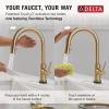imageDelta Faucet Trinsic Touch Kitchen Faucet with Touchless Technology Kitchen Faucet with Pull Down Sprayer Gold Kitchen Sink Faucet Touchless Kitchen Faucet Champagne Bronze 9159TLCZDSTChampagne Bronze