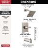 imageDelta Faucet Velum 14 Series SingleFunction Gold Tub and Shower Faucet Set Valve Trim Kit Shower Handle Delta Shower Trim Kit Shower Set Champagne Bronze T14437CZ Valve Not IncludedStainless