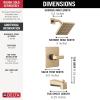 imageDelta Faucet Velum 14 Series SingleFunction Gold Tub and Shower Faucet Set Valve Trim Kit Shower Handle Delta Shower Trim Kit Shower Set Champagne Bronze T14437CZ Valve Not IncludedChampagne Bronze