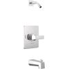 imageDelta Faucet Velum 14 Series SingleFunction Gold Tub and Shower Faucet Set Valve Trim Kit Shower Handle Delta Shower Trim Kit Shower Set Champagne Bronze T14437CZ Valve Not IncludedChrome
