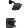 imageDelta Faucet Ashlyn 17 Series Matte Black Shower Faucet Tub and Shower Trim Kit with SingleSpray TouchClean Matte Black Shower Head Matte Black T17264BL Valve Not Included