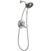 imageDelta Faucet Linden 17 Series DualFunction Shower Faucet Shower Trim Kit with 4Spray In2ition 2in1 Dual Hand Held Shower Head with Hose Venetian Bronze T17294RBI Valve Not IncludedChrome