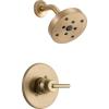 imageDelta Faucet Trinsic 14 Series SingleFunction Shower Faucet Set SingleSpray H2Okinetic Shower Head Gold Shower Faucet Delta Shower Trim Kit Champagne Bronze T14259CZ Valve Not Included