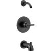 imageDelta Faucet Trinsic 14 Series SingleHandle Delta Shower Trim Kit Matte Black Shower Fixture Matte Black T14459BLLHD Shower Head ampamp Valve Sold Separately