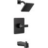 imageDelta Faucet Velum 14 Series SingleFunction Gold Tub and Shower Faucet Set Valve Trim Kit Shower Handle Delta Shower Trim Kit Shower Set Champagne Bronze T14437CZ Valve Not IncludedMatte Black
