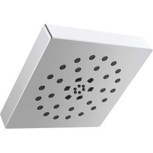 imageDELTA FAUCET 52484BL Delta H2Okinetic 4Setting UltraSoak Shower Head Matte BlackChrome