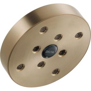 imageDelta Faucet H2Okinetic Single Setting Raincan Shower Head Black Round Shower Head Rainfall Shower Head High Pressure Shower Head 175 GPM Flow Rate Matte Black RP70175BLChampagne Bronze