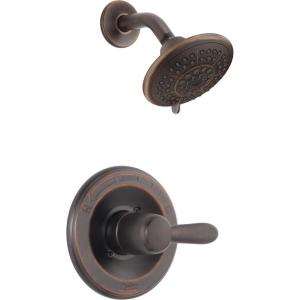 imageDelta Faucet Lahara 17 Series DualFunction Shower Faucet Set Brushed Nickel 5Spray TouchClean Shower Head Delta Shower Trim Kit Stainless T17238SS Valve Not IncludedVenetian Bronze