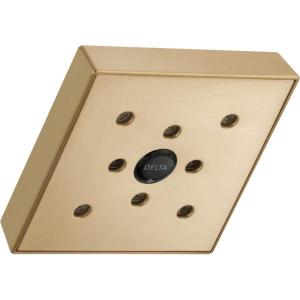 imageDelta Faucet RP70171BL Shower Head with H2O Kinetic Technology Matte Black  175 GPM Water FlowChampagne Bronze