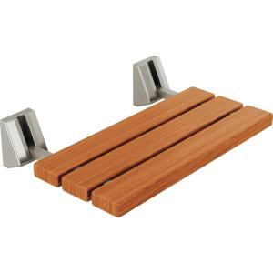 imageDelta Faucet Steam System Wall Mounted FoldUp Wood Seat Brushed Nickel Foldable Shower Seat Lumicoat Stainless 5SESBS6SSPR