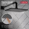 imageDelta Faucet Pivotal TempAssure Matte Black Shower Faucet with Matte Black Rain Shower Head Rainfall Shower Head Matte Black Shower System Matte Black T17T299BLMatte Black