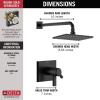 imageDelta Faucet Pivotal TempAssure Matte Black Shower Faucet with Matte Black Rain Shower Head Rainfall Shower Head Matte Black Shower System Matte Black T17T299BLMatte Black