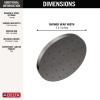 imageDELTA FAUCET 52160BL25 Delta H2Oknietic Single Setting UltraSoak Shower Head 25 GPM Water Flow Matte BlackBlack Stainless