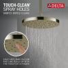imageDELTA FAUCET 52160BL25 Delta H2Oknietic Single Setting UltraSoak Shower Head 25 GPM Water Flow Matte BlackPolished Nickel