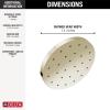 imageDELTA FAUCET 52160BL25 Delta H2Oknietic Single Setting UltraSoak Shower Head 25 GPM Water Flow Matte BlackPolished Nickel
