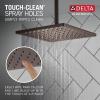 imageDELTA FAUCET Rubber Limited SingleSpray Raincan Shower HeadOil Rubbed Bronze Shower HeadRainfall Shower HeadSquare Shower Head175 GPM Flow RateWater Saving Shower HeadVenetian Bronze 52159RB