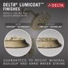 imageDelta Faucet 52161BL H2Oknietic Single Setting UltraSoak Shower Head 175 GPM Water Flow Matte BlackChampagne Bronze