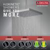 imageDelta Faucet 52161BL H2Oknietic Single Setting UltraSoak Shower Head 175 GPM Water Flow Matte BlackVenetian Bronze
