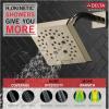 imageDelta Faucet 5Spray H2Okinetic Raincan Shower Head Oil Rubbed Bronze Showerhead Square Shower Head Delta Shower Head Water Saving Shower Head Venetian Bronze 52664RB