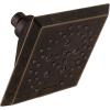 imageDelta Faucet 5Spray H2Okinetic Raincan Shower Head Oil Rubbed Bronze Showerhead Square Shower Head Delta Shower Head Water Saving Shower Head Venetian Bronze 52664RB