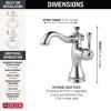 imageDelta Faucet Cassidy Pull Down Bathroom Faucet Bathroom Pull Out Faucet Gold Single Hole Bathroom Faucet with Pull Down Bathroom Sink Faucet with Magnetic Docking Champagne Bronze 597CZPDDSTChrome