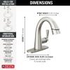 imageDelta Faucet Stryke Pull Down Bathroom Faucet Bathroom Pull Out Faucet Black Single Hole Bathroom Faucet with Pull Down Sprayer Bathroom Sink Faucet with Magnetic Docking Matte Black 577BLPDDSTLumicoat Stainless
