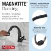 imageDelta Faucet Stryke Pull Down Bathroom Faucet Bathroom Pull Out Faucet Black Single Hole Bathroom Faucet with Pull Down Sprayer Bathroom Sink Faucet with Magnetic Docking Matte Black 577BLPDDSTMatte Black
