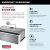 imageRivet 45inch Workstation Kitchen Sink Undermount 16 Gauge Stainless Steel Single Bowl with 2Tier WorkFlow Ledge and Chefs Kit of 11 Accessories 95BA13145SSSStainless Steel
