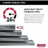 imageRivet 45inch Workstation Kitchen Sink Undermount 16 Gauge Stainless Steel Single Bowl with 2Tier WorkFlow Ledge and Chefs Kit of 11 Accessories 95BA13145SSSStainless Steel