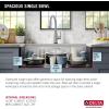 imageRivet 45inch Workstation Kitchen Sink Undermount 16 Gauge Stainless Steel Single Bowl with 2Tier WorkFlow Ledge and Chefs Kit of 11 Accessories 95BA13145SSSStainless Steel
