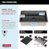 imageRivet 45inch Workstation Kitchen Sink Undermount 16 Gauge Stainless Steel Single Bowl with 2Tier WorkFlow Ledge and Chefs Kit of 11 Accessories 95BA13145SSSGunmetal