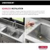 imageRivet 45inch Workstation Kitchen Sink Undermount 16 Gauge Stainless Steel Single Bowl with 2Tier WorkFlow Ledge and Chefs Kit of 11 Accessories 95BA13145SSSStainless Steel