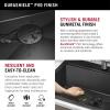 imageRivet 45inch Workstation Kitchen Sink Undermount 16 Gauge Stainless Steel Single Bowl with 2Tier WorkFlow Ledge and Chefs Kit of 11 Accessories 95BA13145SSSGunmetal