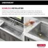 imageRivet 45inch Workstation Kitchen Sink Undermount 16 Gauge Stainless Steel Single Bowl with 2Tier WorkFlow Ledge and Chefs Kit of 11 Accessories 95BA13145SSSStainless Steel