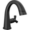 imageDelta Faucet Stryke Pull Down Bathroom Faucet Bathroom Pull Out Faucet Black Single Hole Bathroom Faucet with Pull Down Sprayer Bathroom Sink Faucet with Magnetic Docking Matte Black 577BLPDDSTMatte Black