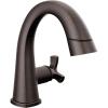 imageDelta Faucet Stryke Pull Down Bathroom Faucet Bathroom Pull Out Faucet Black Single Hole Bathroom Faucet with Pull Down Sprayer Bathroom Sink Faucet with Magnetic Docking Matte Black 577BLPDDSTVenetian Bronze