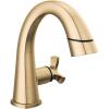 imageDelta Faucet Stryke Pull Down Bathroom Faucet Bathroom Pull Out Faucet Oil Rubbed Bronze Single Hole Bathroom Faucet with Pull Down Sprayer Bathroom Sink Faucet Venetian Bronze 577RBPDDSTLumicoat Champagne Bronze