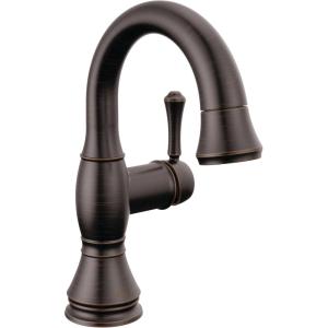 imageDelta Faucet Cassidy Pull Down Bathroom Faucet Bathroom Pull Out Faucet Gold Single Hole Bathroom Faucet with Pull Down Bathroom Sink Faucet with Magnetic Docking Champagne Bronze 597CZPDDSTVenetian Bronze